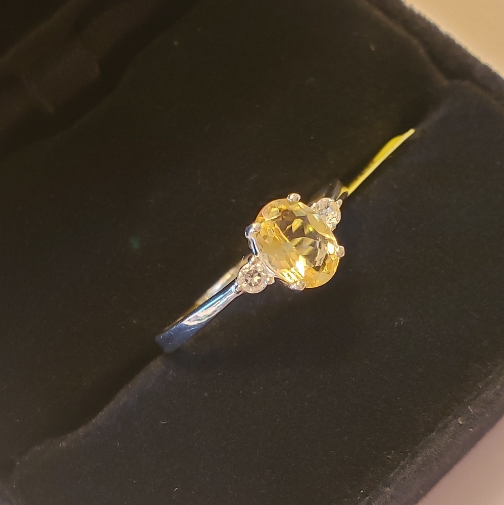 🏖🏖 Rare Yellow Scapolite Ring 🏝🏝